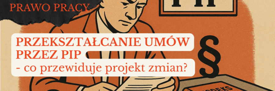 Inspektor Państwowej Inspekcji Pracy podczas kontroli dokumentów w biurze – projektowane zmiany w ustawie o PIP dotyczące przekształcania umów cywilnoprawnych w umowy o pracę.