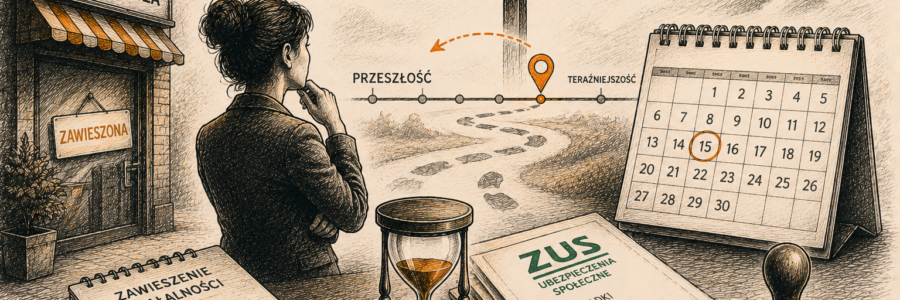zus dzialalność gospodarcza zawieszenie wstecz