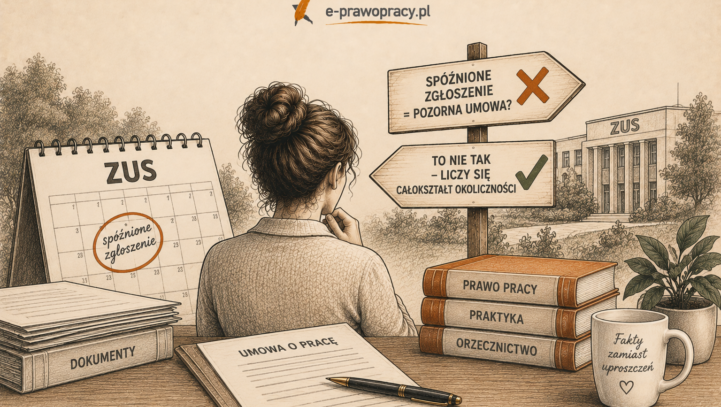 Spóźnione zgłoszenie pracownika do&nbsp;ZUS a&nbsp;pozorność umowy o&nbsp;pracę – co&nbsp;naprawdę ma&nbsp;znaczenie?